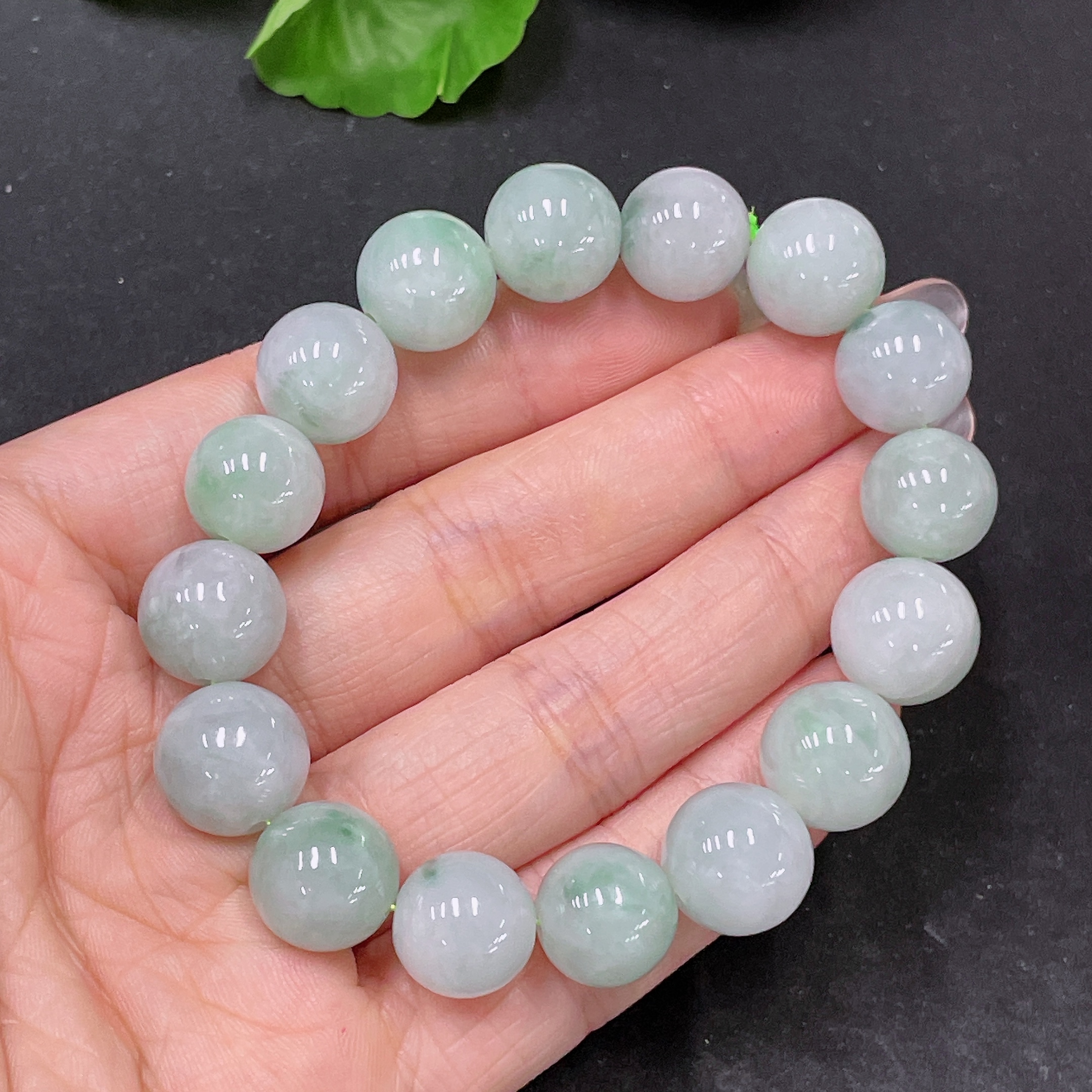 F34047306 Jadeite Bracelet Total Weight Approx.51.48g Size Approx.12.9mm