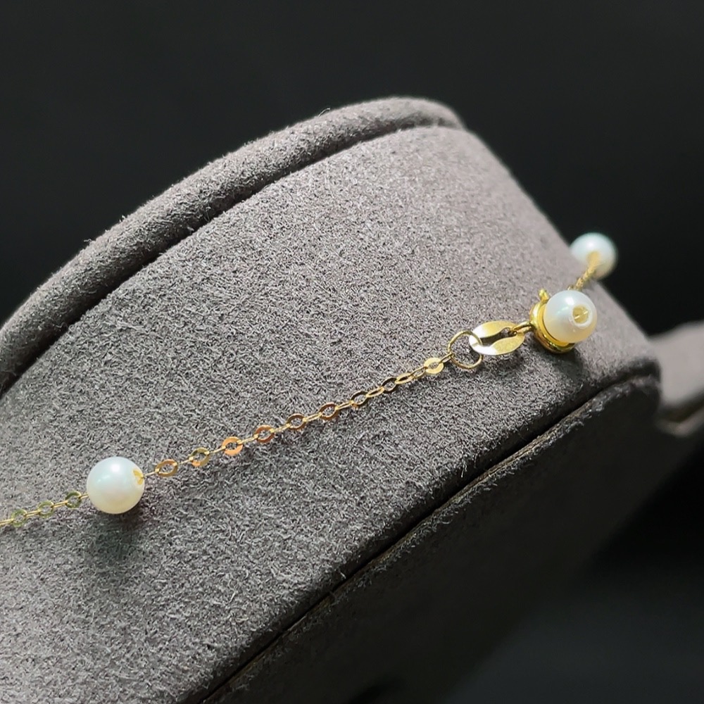 C27167805 Pearl Necklace Total Weight Approx. 1.49g Stone Size 3.6mm 18K Gold