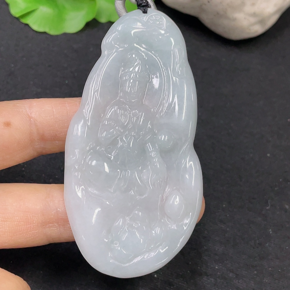 F31612426 JadeitePendant Guanyin with Cord Total Weight Approx. 25.16g
