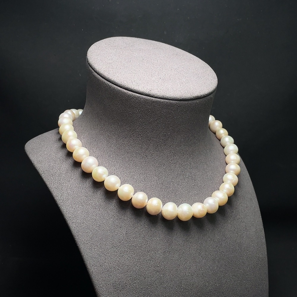 C34988626 Pearl Necklace Non-Gold Total Weight Approx.73.2g Size 11.4mm