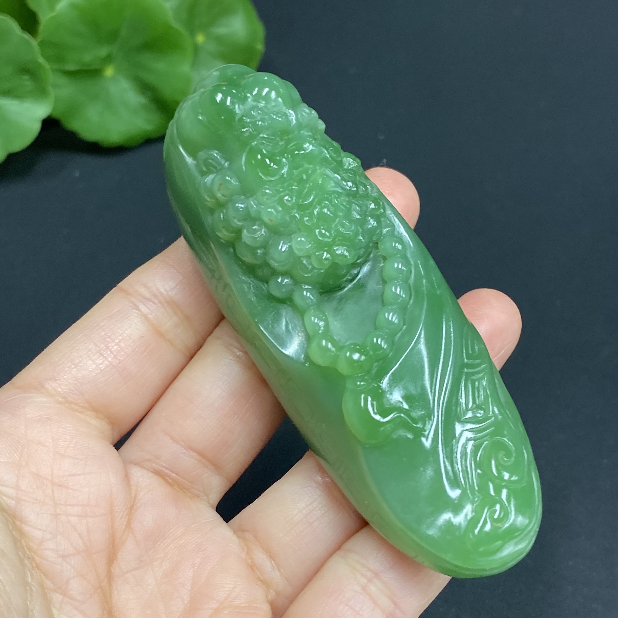 H27084522 Hetian Jade Pendant, Bodhidharma, Total Weight Approximately 93.4g