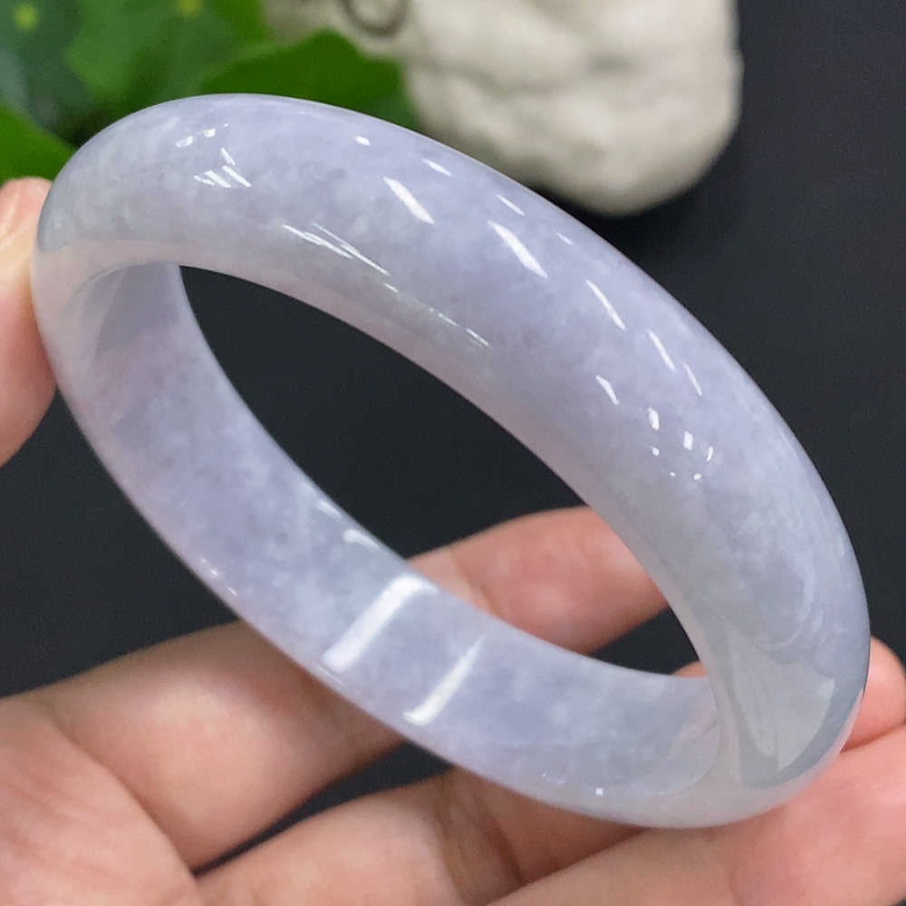 F34070515 Jadeite Round Bangle Size 59.3 Total Weight Approx. 61.5g