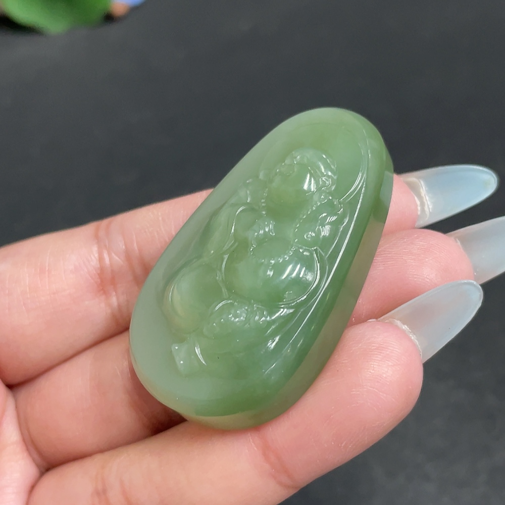 H31573418 Hetian Jade Pendant Buddha Gross Weight Approx. 32.3g