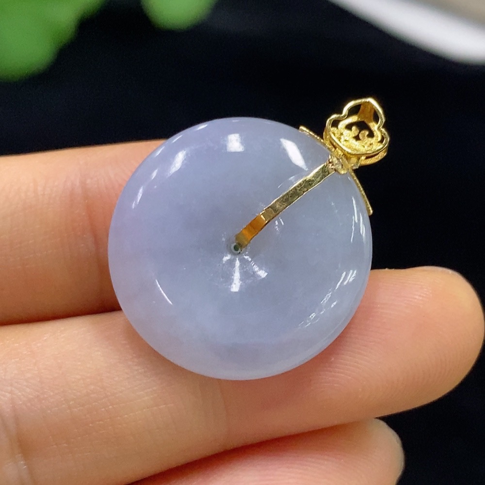 F34947612 Jadeite Peace Knot Pendant 18k Total Weight Approx. 5.49g With Non-Grade A Beads