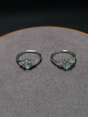 C33843432 Topaz Ring, Non-Gold, Adjustable, Color Origin Undetermined, Total Weight Approx. 3kolp3g, Sell as a Lot