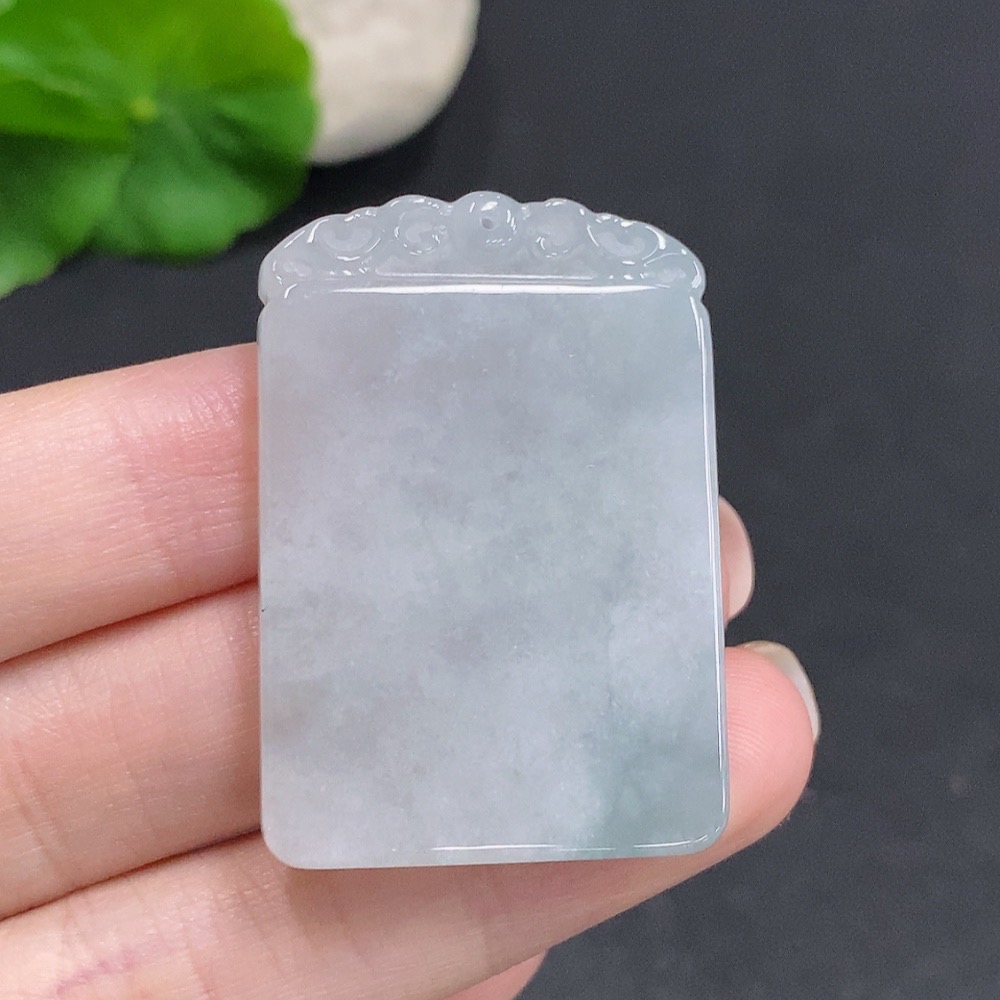F34059847 Jadeite Antique Pendant Total Weight Approx. 21.2g