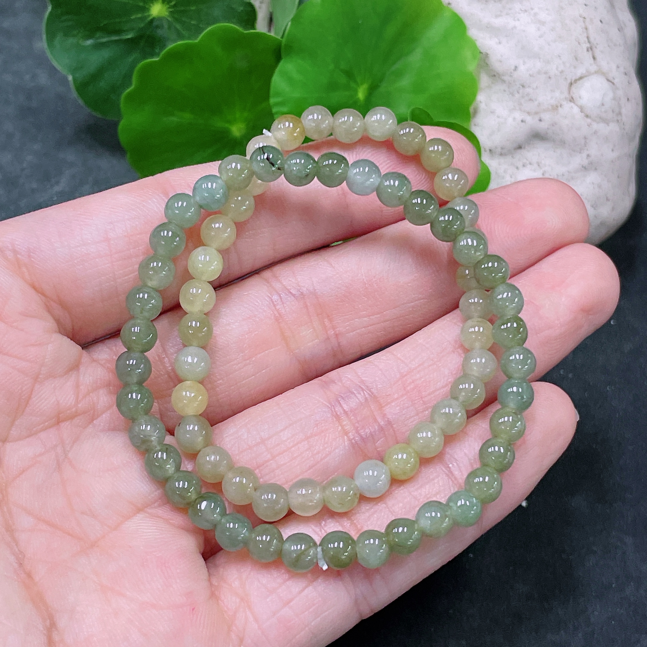 F33864841 Jadeite Beads Strand Approx. 4.6mm
