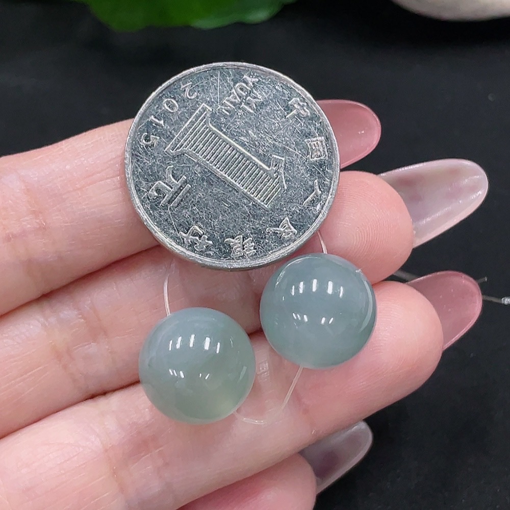 F34033070 Jadeite Beads Sell as a Lot Size Approx.13/13.2mm