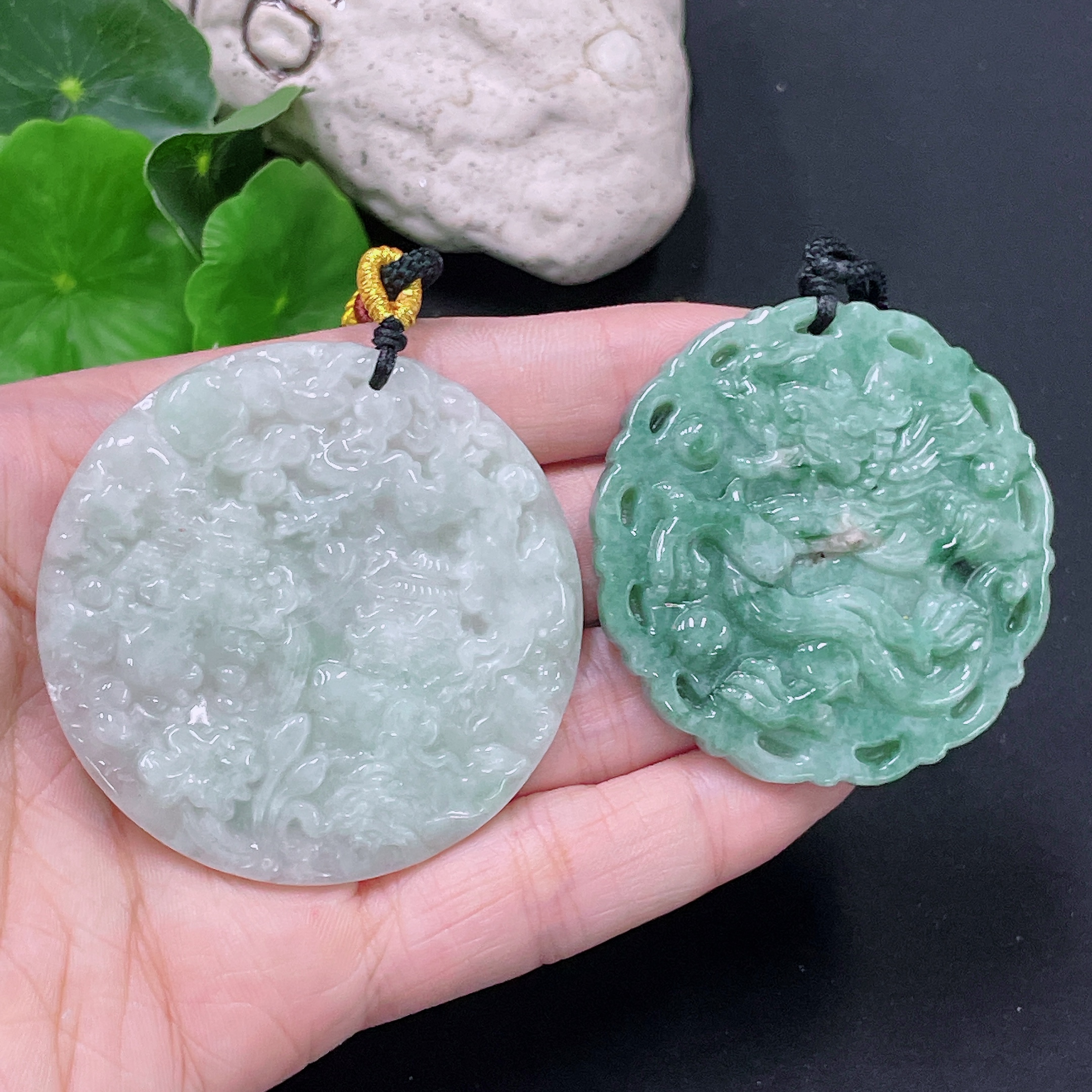 F33893014 Jadeite Pendant Landscape Plaque Antique-style Plaque