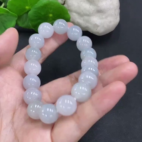 F34022340 Jadeite Bead Necklace Approx. 12mm Total Weight Approx. 54.4g