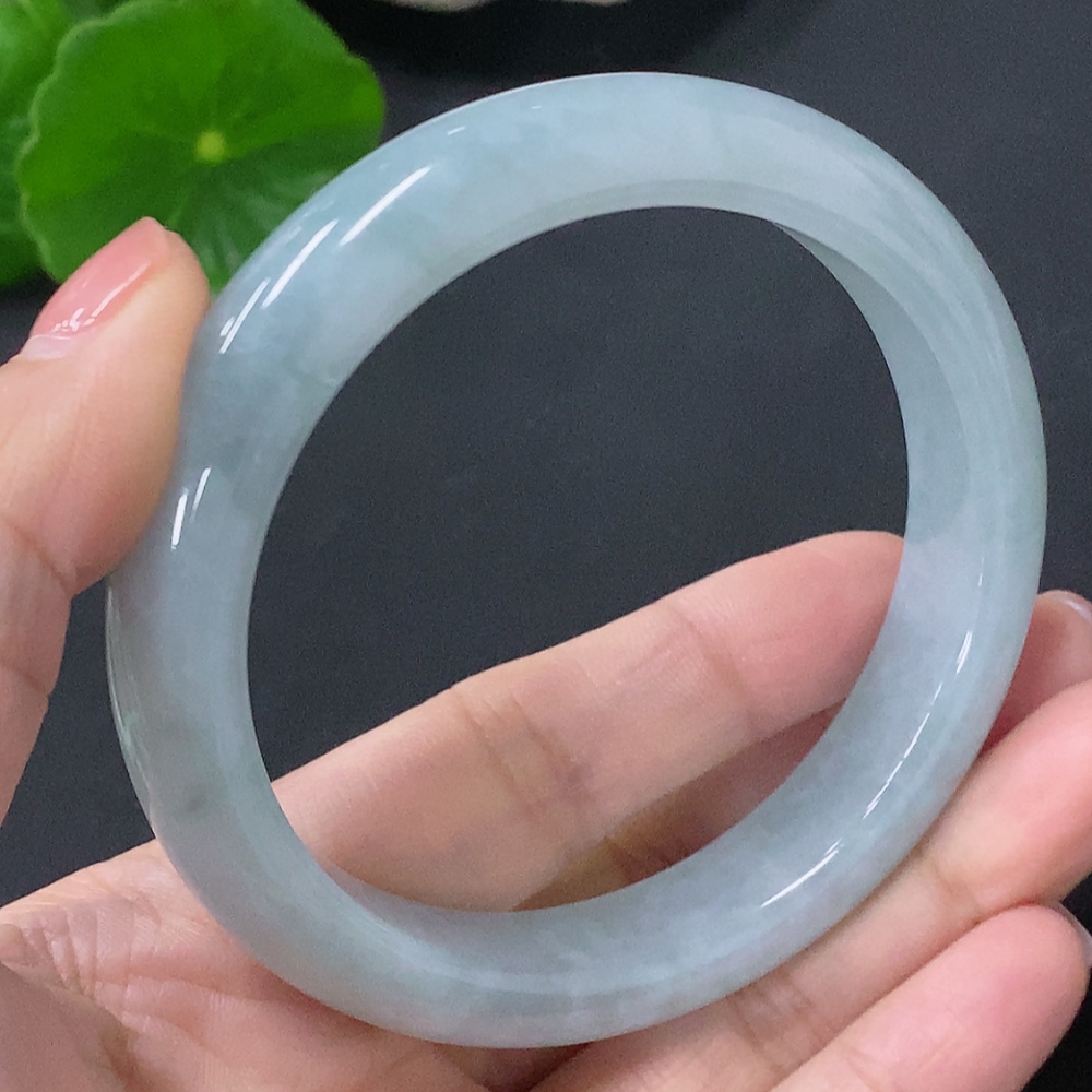 F35088352 Jadeite Round Bracelet Size 56.5mm Total Weight Approx. 53.7g