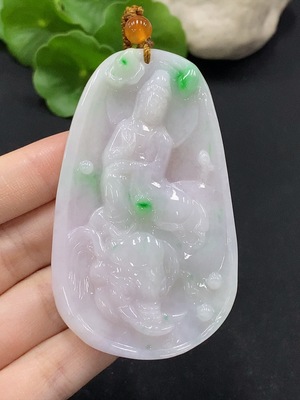 F34996238 Jadeite Samantabhadra Pendant