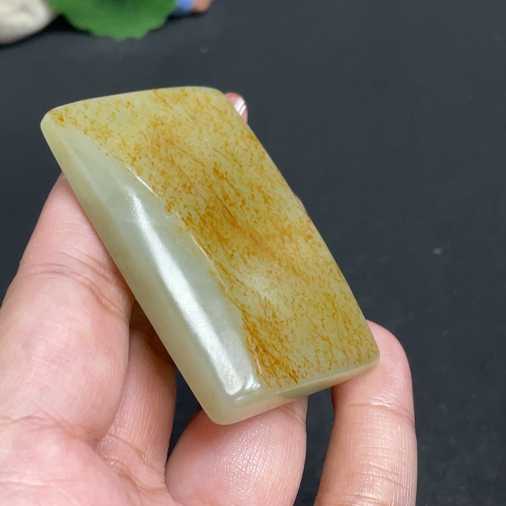 H34011131 Hetian Jade Pendant, Plain Pendant, Total Weight Approx. 55.1g, Undetermined Skin Color Origin