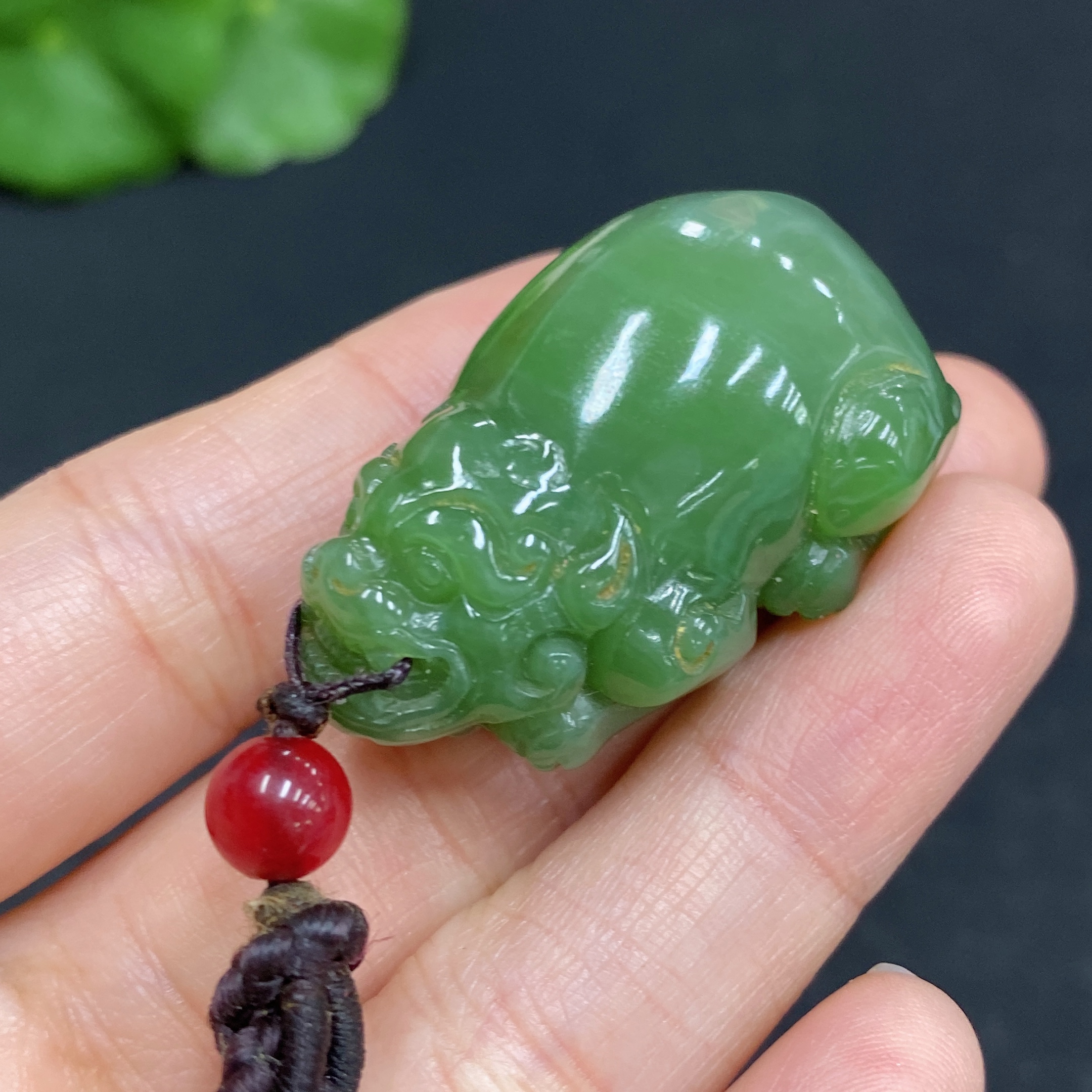 H31693511 Hetian Jade Pendant, Pixiu