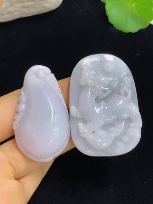 F46565916 翡翠挂件一手走