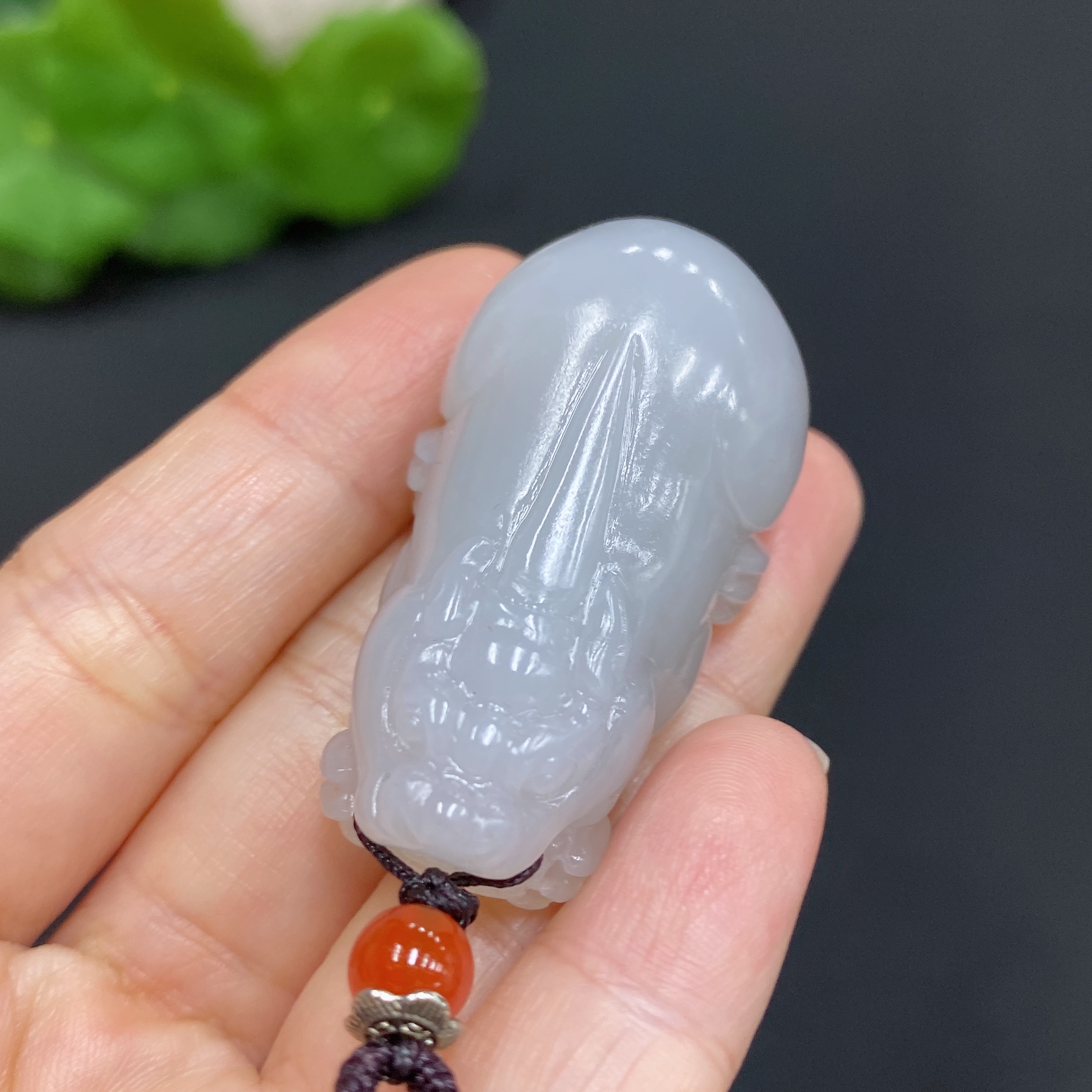 H29406229 Hetian Jade Pendant Pi Xiu Total Weight (with rope) 29.5g