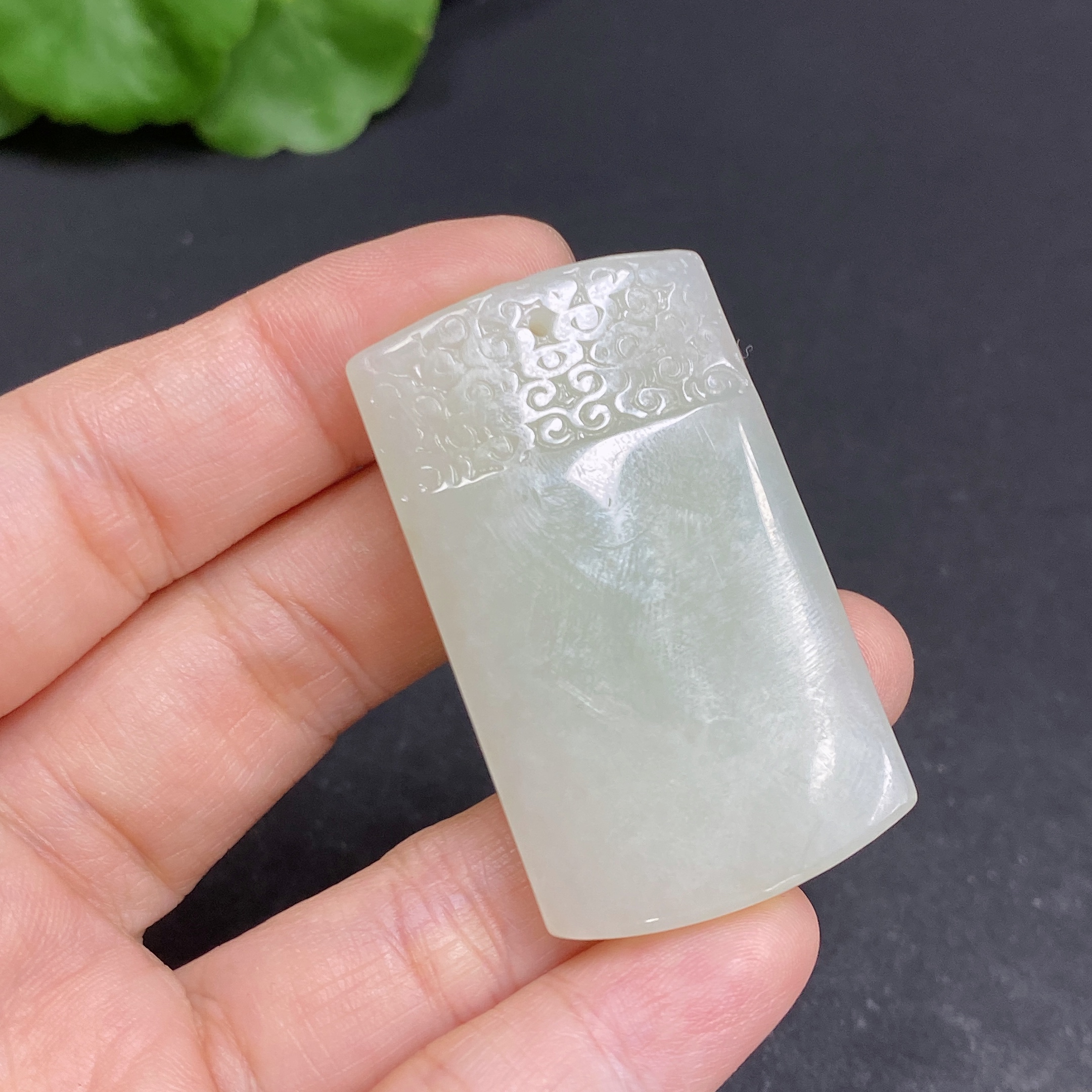 H33939454 Hetian Jade Pendant - Antique-style Plaque, Total Weight Approx. 17.6g