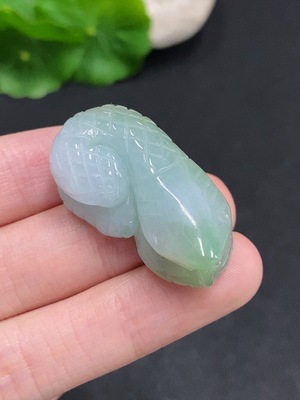 F35077926 Jadeite Flying Snake Pendant Total Weight Approx. 17.1g