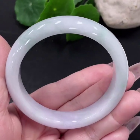 F35082673 Jadeite Round Bangle Size 55.9 Total Weight Approx. 56.9g