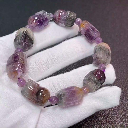 C32785213 Crystal Bracelet Total Weight Approx. 40.92g Stone Size 5.4-12.2mm