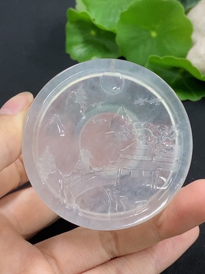 F43171743 翡翠意境挂件 货品总重约33.11g