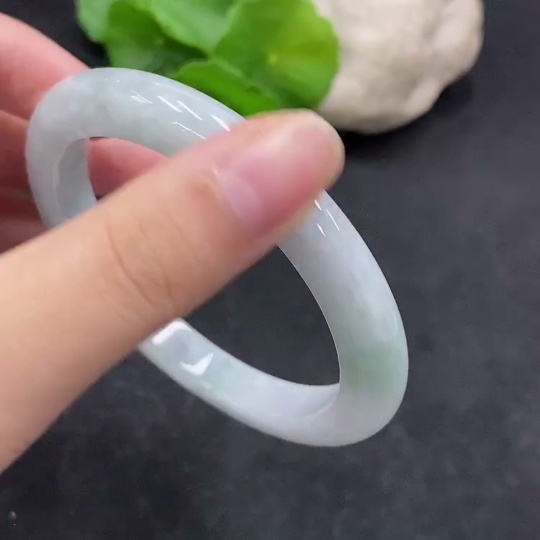 F34963583 Jadeite Round Bangle, Total Weight Approx. 45.84g, Size 58.5