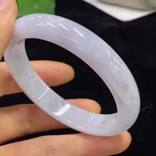 F34949167 Jadeite Round Bangle Total Weight about 52g Size 57.8