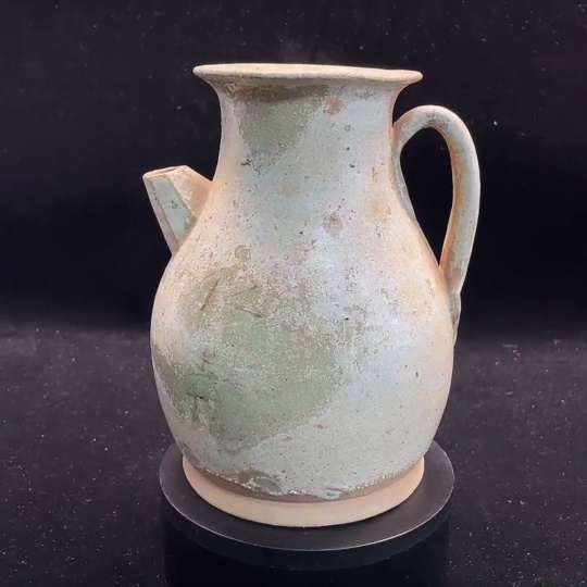 W28240107 Doubtful Ceramic Intact Changsha Kiln Inscription Spouted Pot (subject to the actual item)