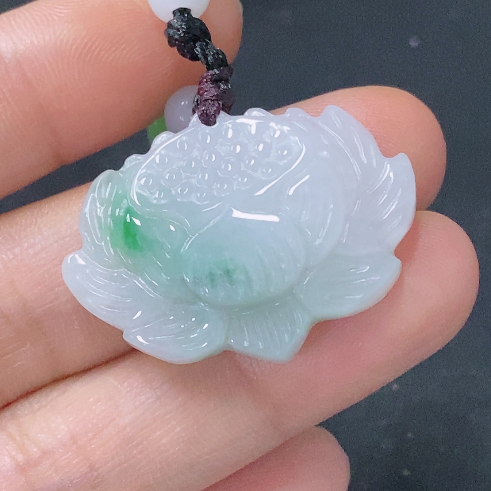 F30507941 Jadeite Pendant Lotus