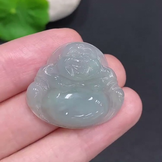 F33906564 Jadeite Buddha Pendant, Total Weight Approx. 5.1g
