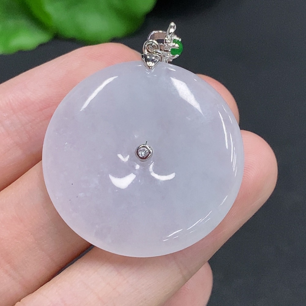 F30457153 Jadeite Safety Buckle, Non-Gold Inlaid, Total Weight Approximately 11.5g, Beads Not Jadeite