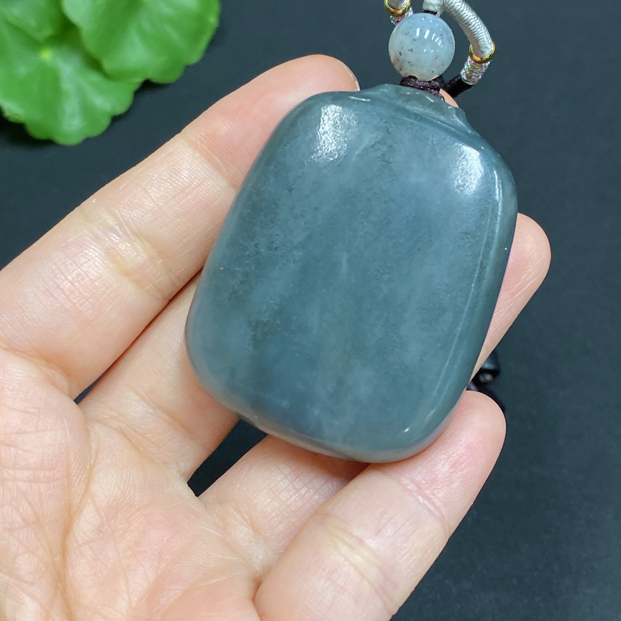 H28281546 Hetian Jade Pendant, Plain Pendant, Total Weight (with rope): 45.9g
