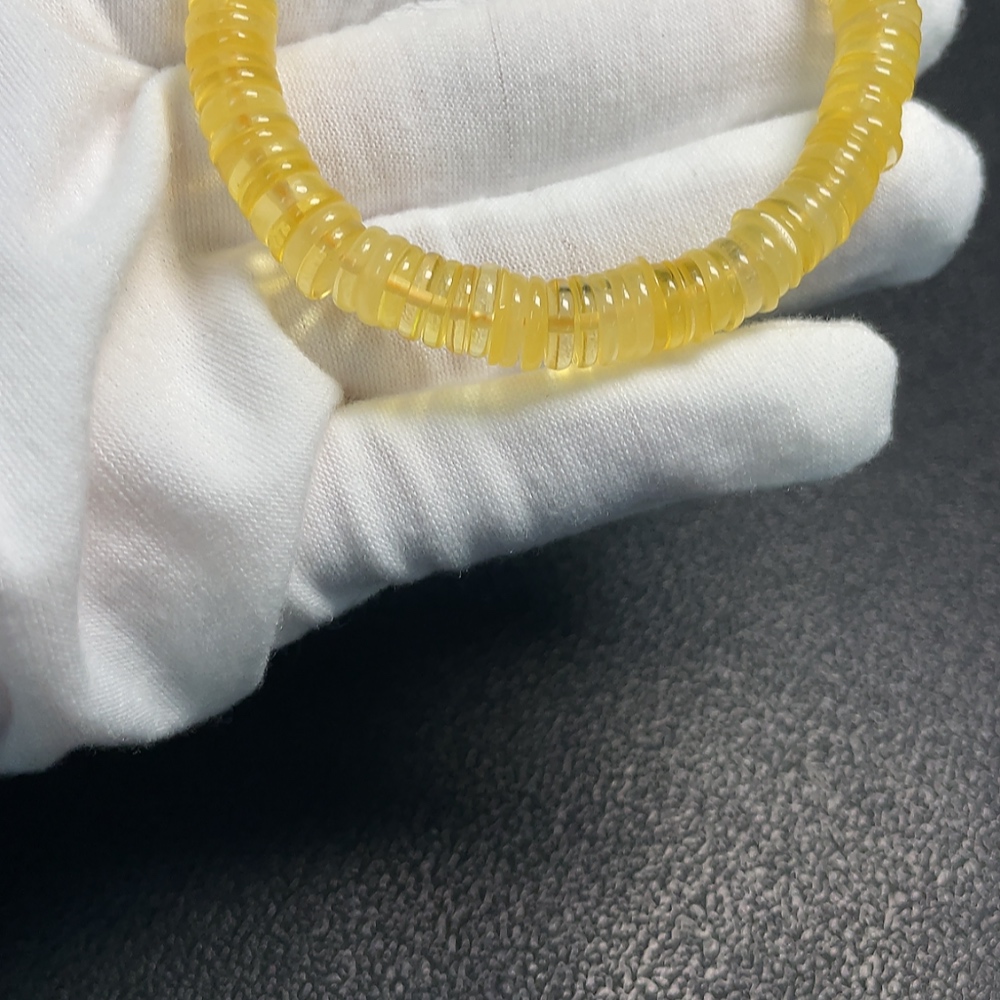 C34039906 Amber Beeswax Bracelet, Total Weight Approx. 8g, Size About 8.1mm