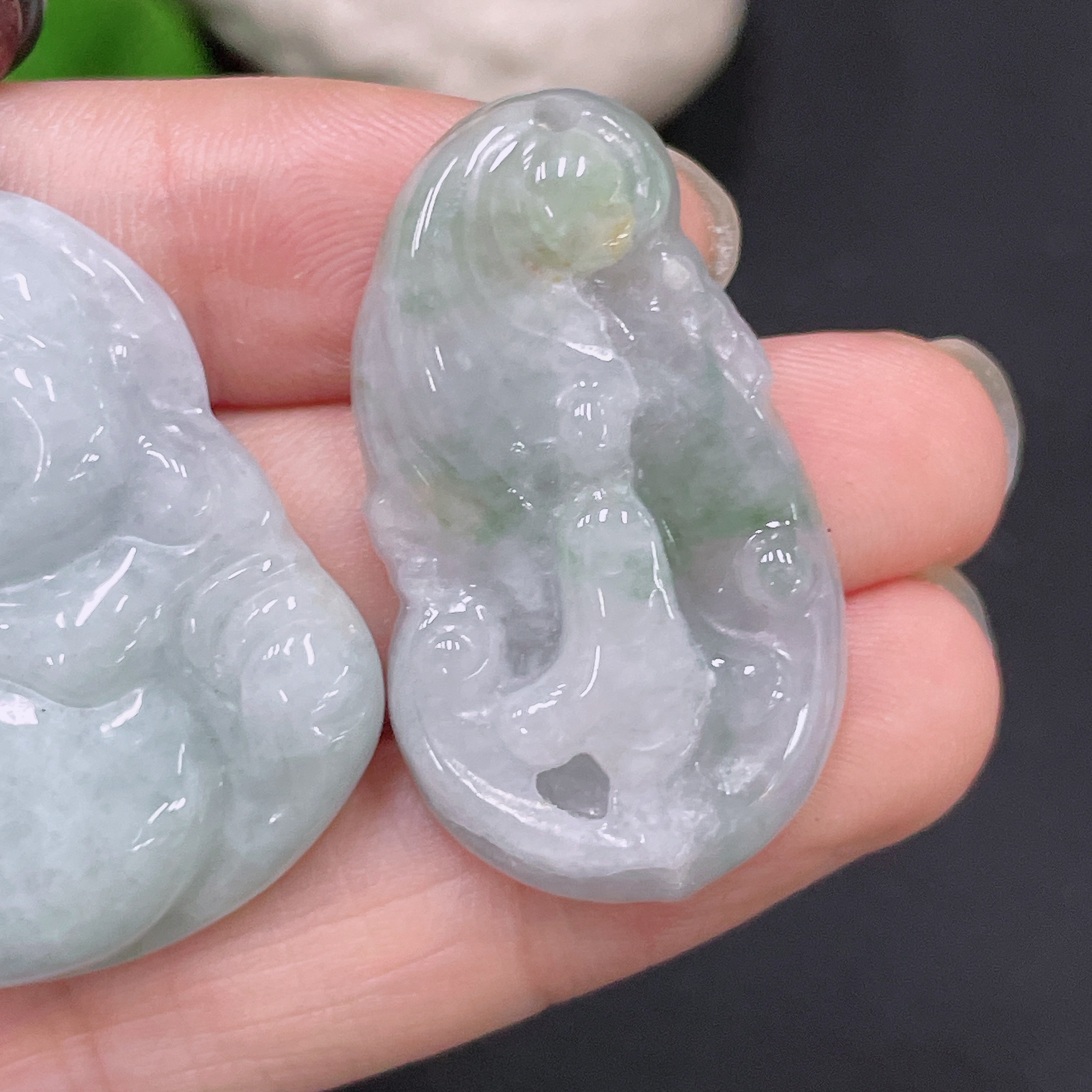 F33893017 Jadeite Buddha Pendant Buddha Enlightenment