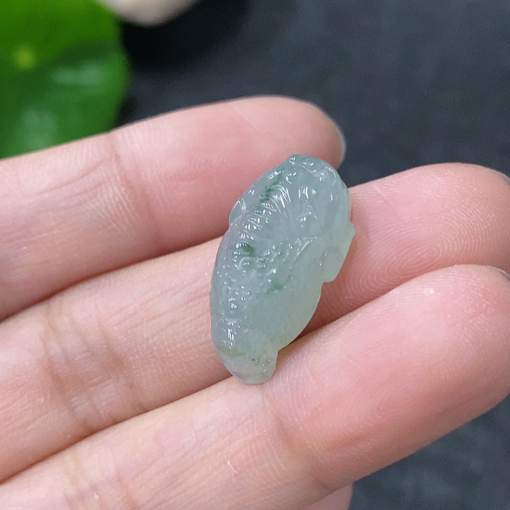 F33942671 Jadeite Pendant Golden Toad Total Weight Approx. 2.48g