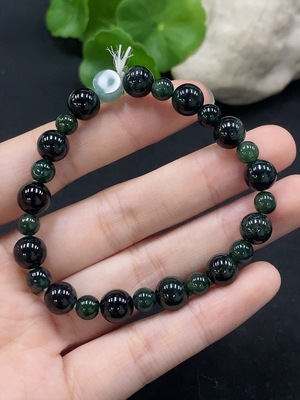 F34028582 Jadeite Bracelet 8.2/5.6mm Approx. Total Weight 15.4g