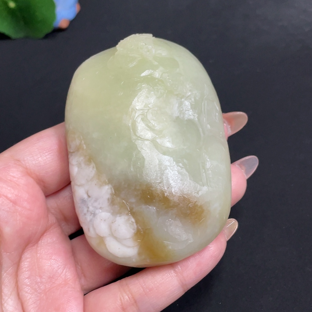H31677296 Hetian Jade Pendant - Landscape, Total Weight Approx. 201.1g, Containing Other Mineral Components