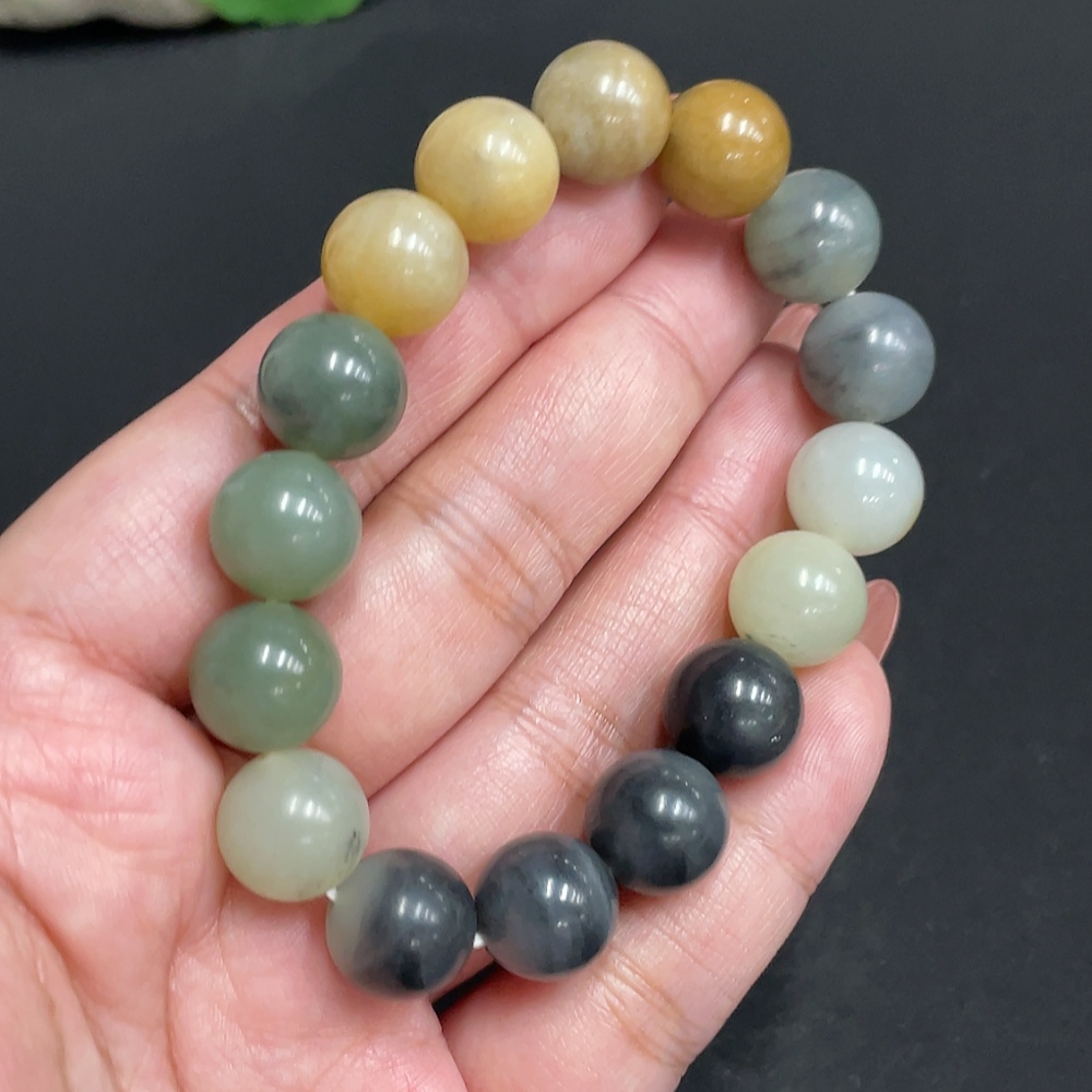 H34973165 Hetian Jade Bracelet, Approx. 11.9 mm, Total Weight Approx. 43.4g