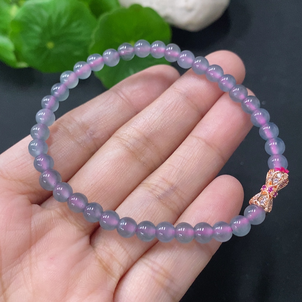 F32760795 Jadeite Beaded Bracelet Approx. 5mm Total Weight Approx. 7.82g Non-Gold