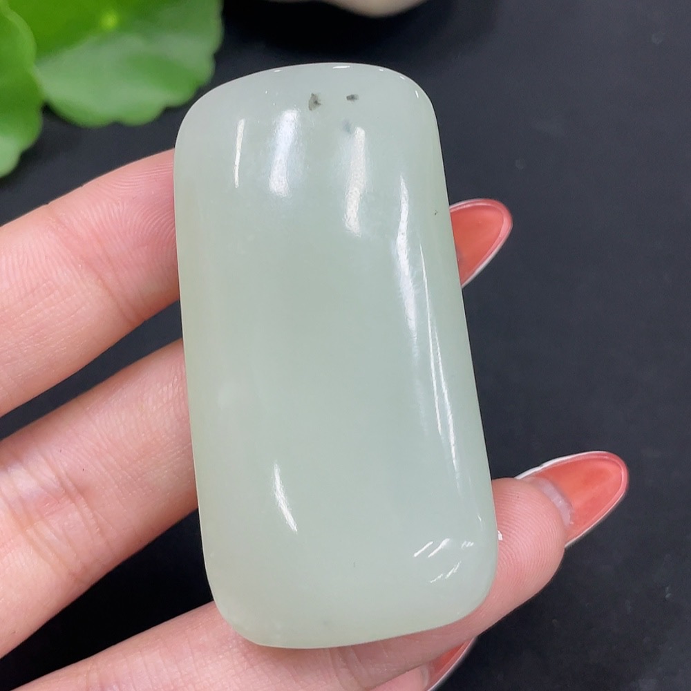 H34017319 Hetian Jade Pendant Plain Pendant Total Weight About 48.7g