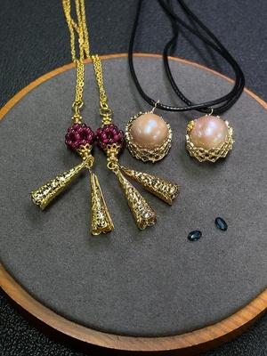 C30473006 Sapphire + Pearl + Garnet Jewelry Non-Gold Total Weight Approx. 20.67g Sell as a Lot