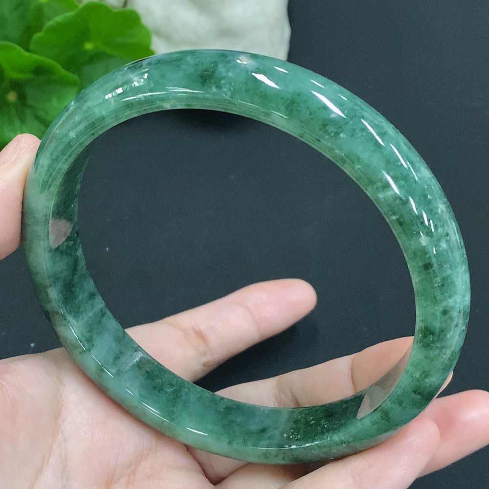 F35106054 Jadeite Round Bracelet Size 76.2 Total Weight Approx. 90.2g