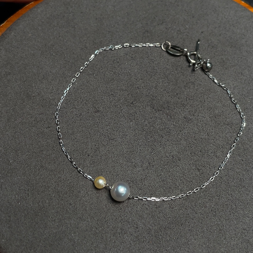 C32783827 Seawater Pearl Bracelet Color Origin Undetermined Non-Gold Total Weight Approx. 0.87g Size 3.1-5.2mm