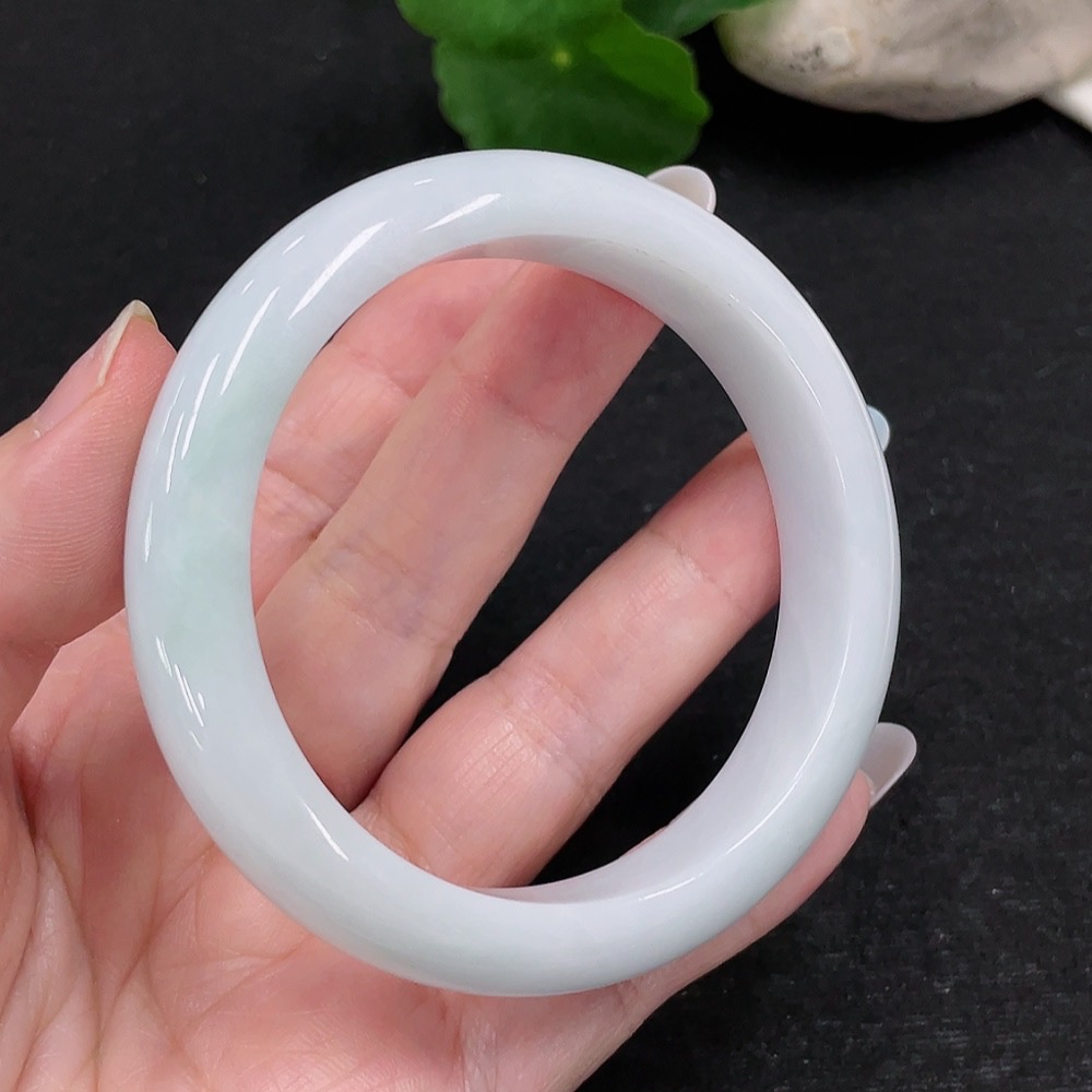 F33898562 Jadeite Round Bangle Size 56.2 Total Weight Approx.57.11g