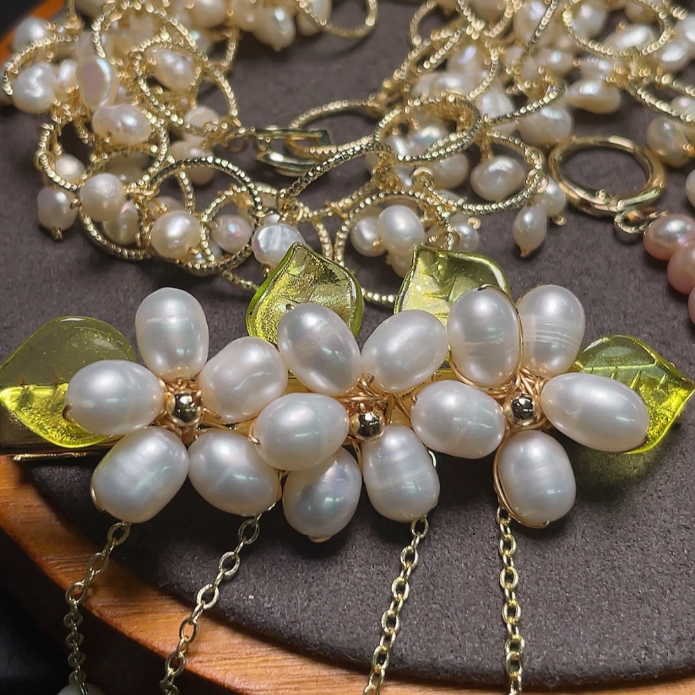 C34988394 Pearl Jewelry Non-Gold Total Weight Approx. 47.8g Sell as a Lot