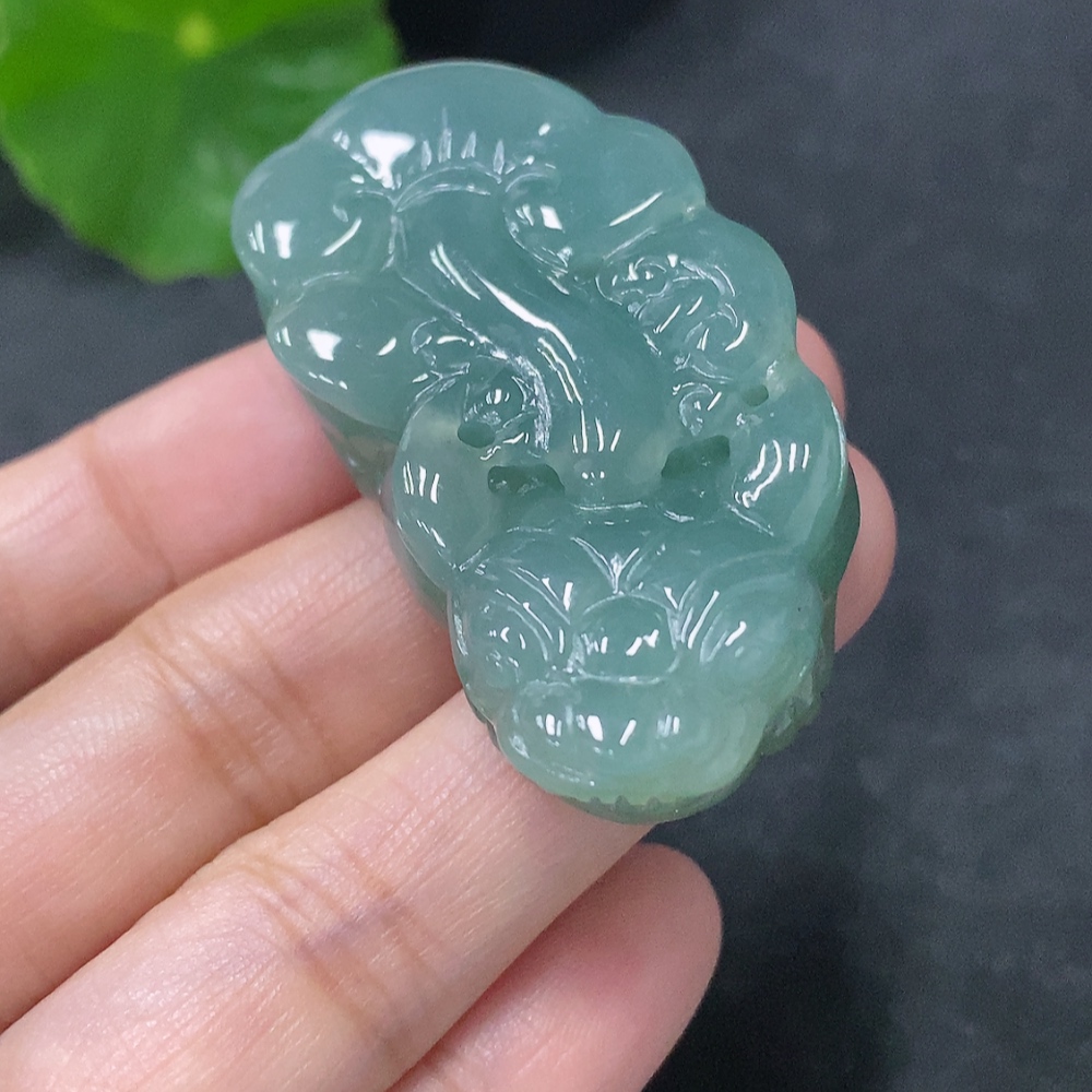 F33887320 Jadeite Pi Xiu Pendant, Total Weight Approx. 34g
