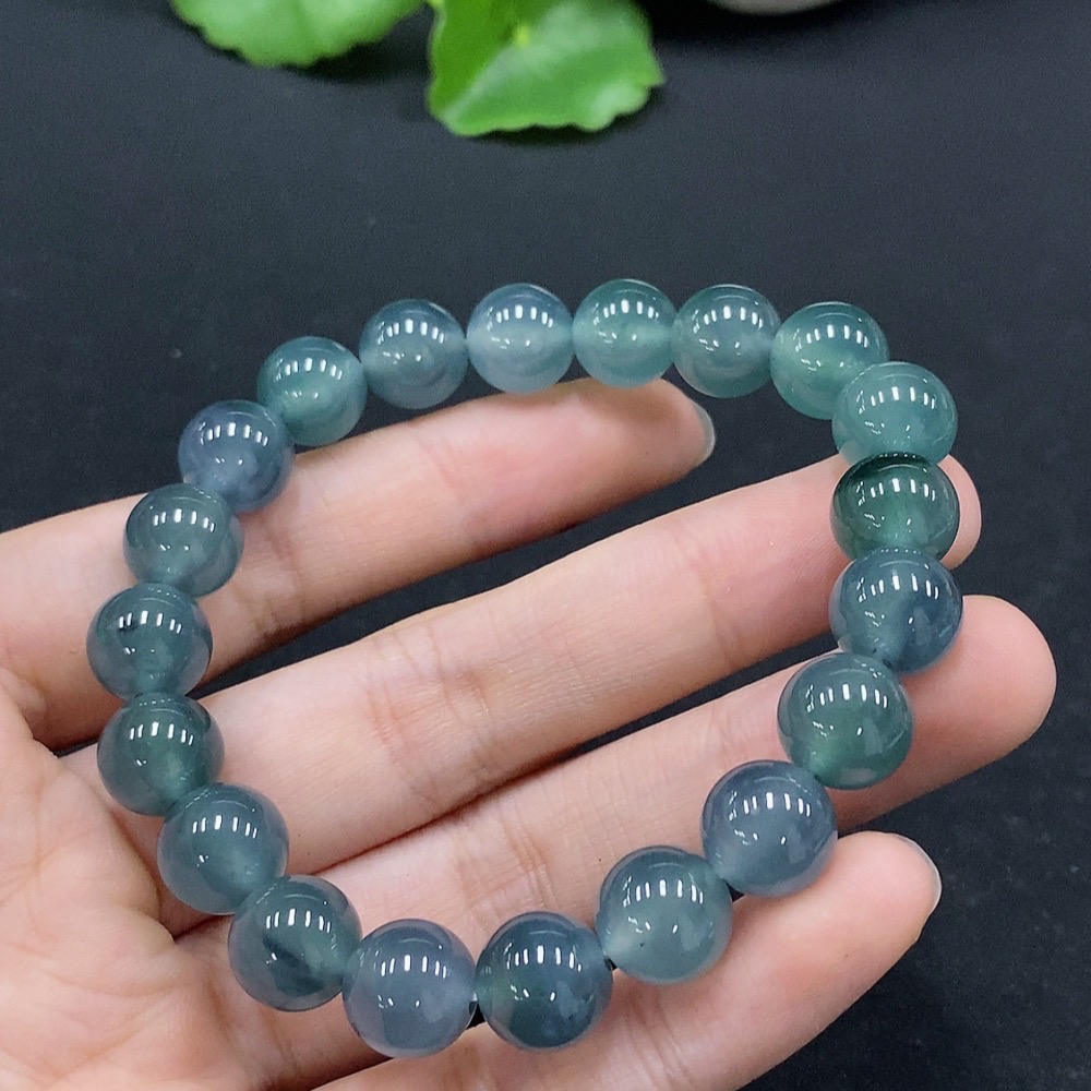 F33834167 Jadeite Bracelet Approx. 9.8mm Total Weight Approx. 32.3g