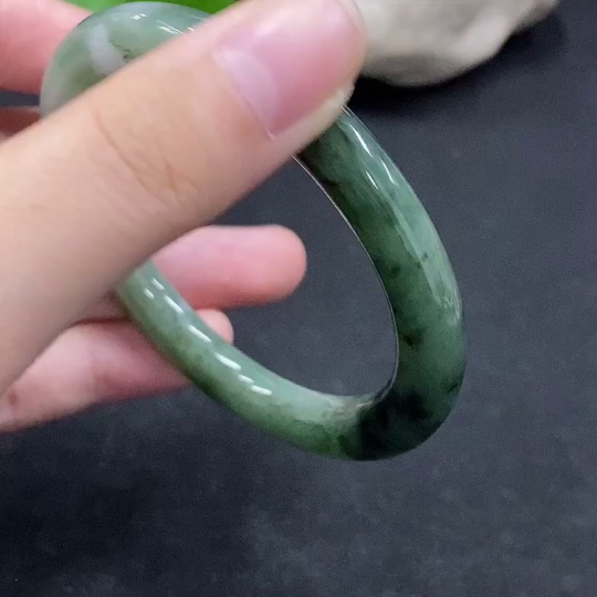 F33894449 Jadeite Round Bangle Size 50.6 Total Weight Approx. 32.03g
