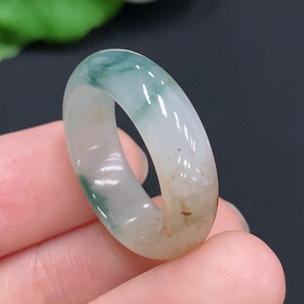 F32739813 Jadeite Ring Total Weight Approx. 4.2g Size 19