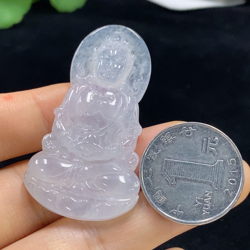 F33929031 Jadeite Guanyin Pendant Total Weight Approximately 13.92g